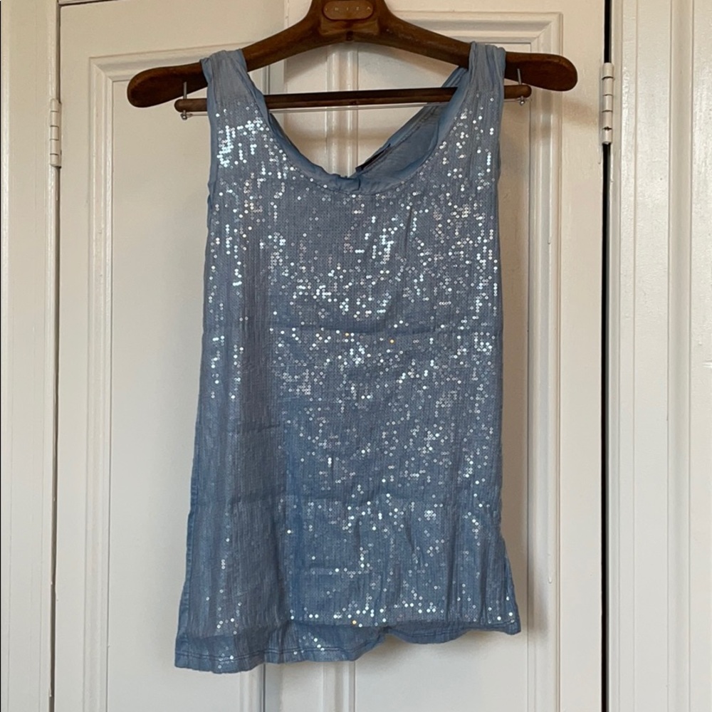 Evening sequined, back key home and bow tank
